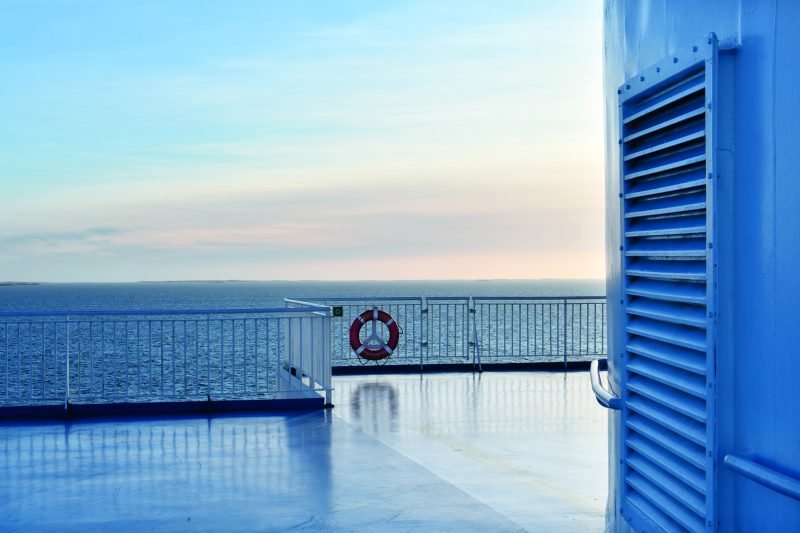 Sea view at the Star class ro-pax vessel.