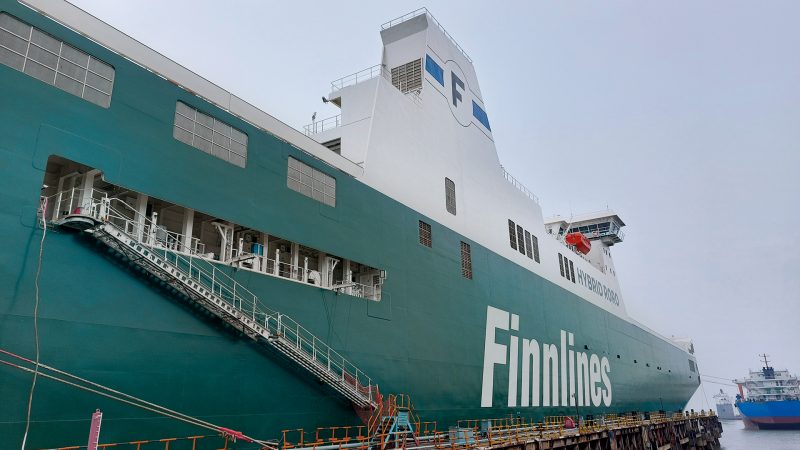 Finnlines’ new hybrid ro-ro vessels are being built at the shipyard in 2022