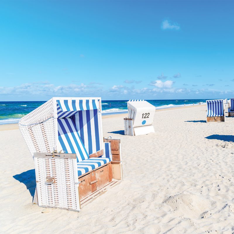 Bild på stranden i Tyskland