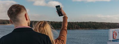 selfie ombord Finnlines