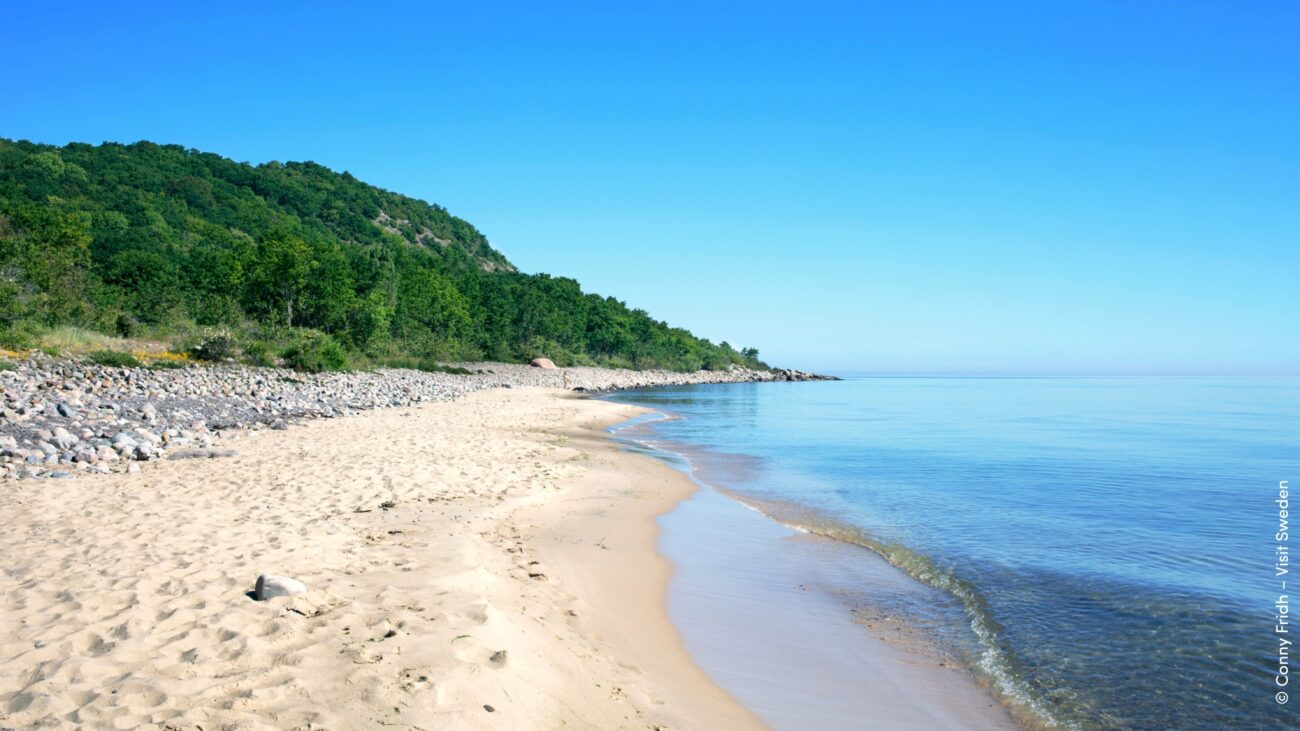 Sandstrand und Meer in Skåne