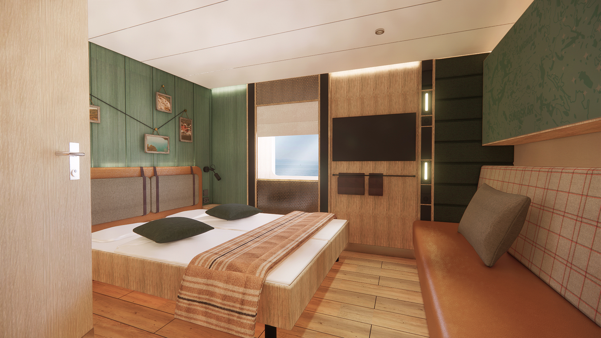 Comfort outside cabin with pets allowed