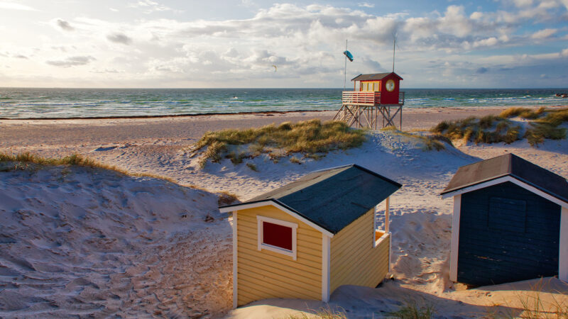 Skanör Strand auf der Halbinsel Falsterbo