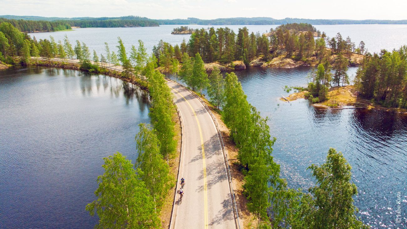 Route zum Nordkap durch die finnische Seenplatte 
