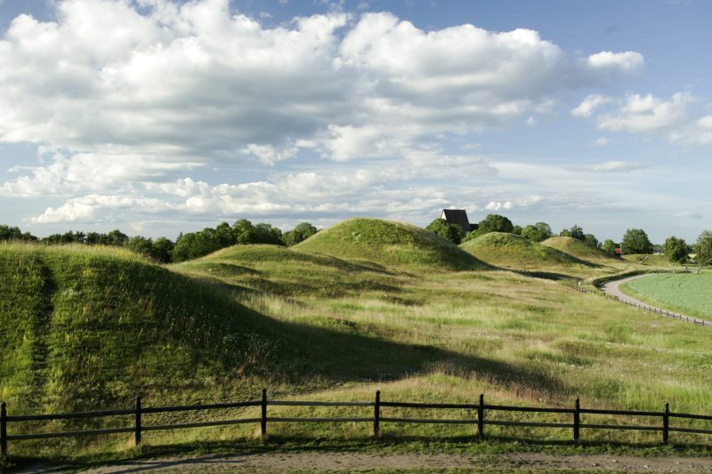 Gamla Uppsala landscape on a summer day