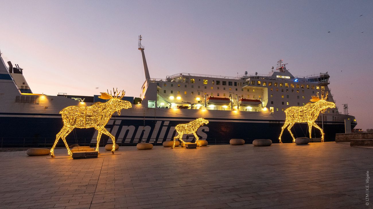 Finnlines TRelche Weihnachten Travemünde