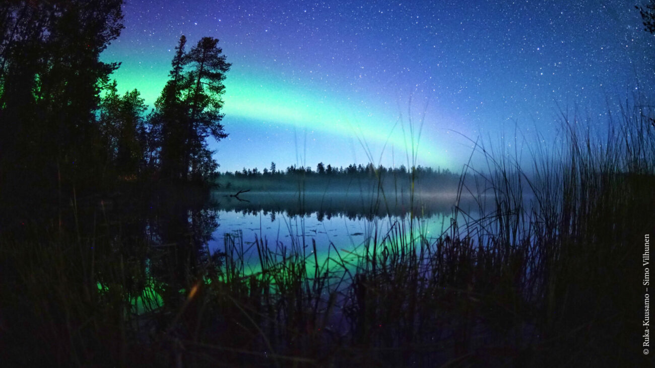 Doppel-Aurora in Ruka-Kuusamo