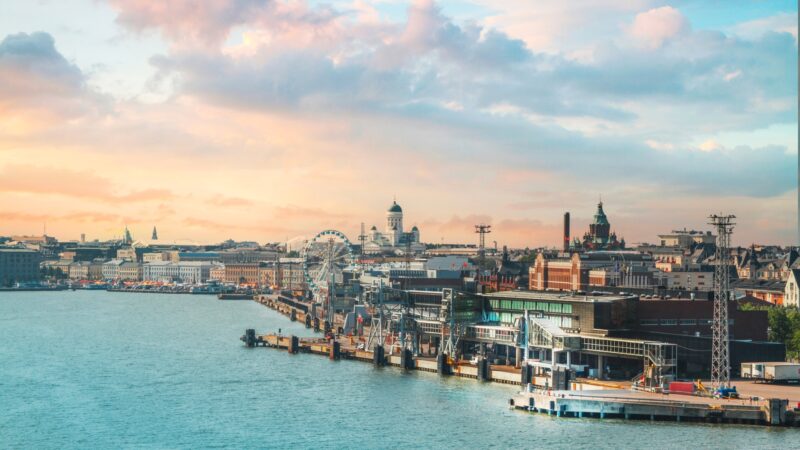Panorama-Blick auf Helsinki