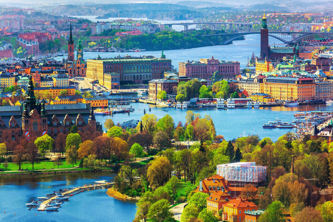 Blick auf Stockholm