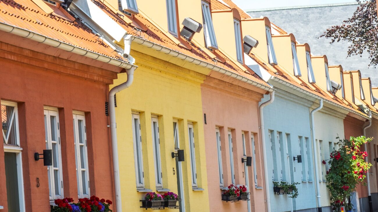 Bunte Häuser in Trelleborg